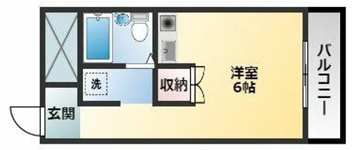 グレープ本町【206号室】の間取り