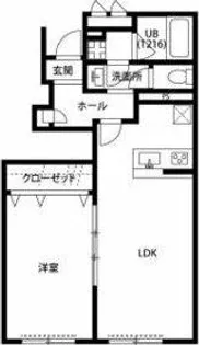 アスピリア常安B【103号室】の間取り