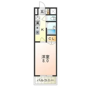 ヒストリカル堺【6階】の間取り
