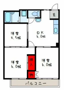 グリーンヒル松倉【2階】の間取り