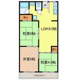 第2ホープハイツ【303号室】の間取り