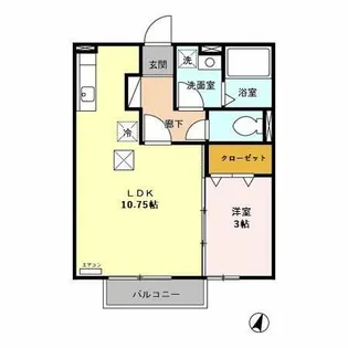 マ メゾン【103号室】の間取り