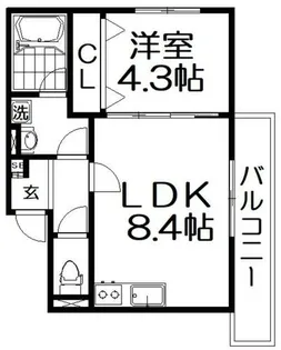 ALEGRIA枚方NORTH【1階】の間取り