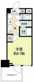 セレニテ日本橋ミラク【5階】の間取り