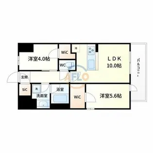 スプランディッド大阪EAST【2階】の間取り