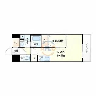 スプランディッド大阪EAST【2階】の間取り
