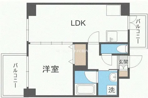 サムティ難波グレイス【8階】の間取り