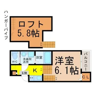 吹上パークタワー31F【1階】の間取り
