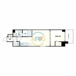 ルフォンプログレ天満橋マークス【3階】の間取り