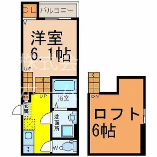 フォルクローレ名駅西【1階】の間取り