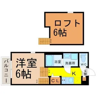 OrqueD’orKasatori(オルクドールカサトリ)【1階】の間取り