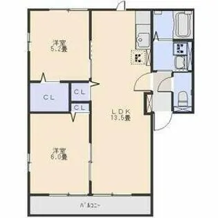 セドナスⅠ【102号室】の間取り