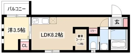 NEW NORMAL 51【3階】の間取り