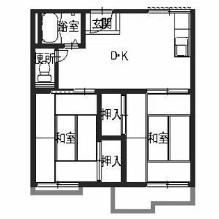 大阪府泉大津市昭和町【アパート】の間取り