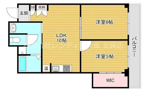 ポルト巽【1階】の間取り