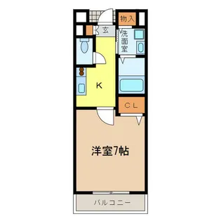 タカンド【3階】の間取り