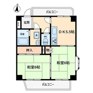 サンパレス21尼崎【103号室】の間取り