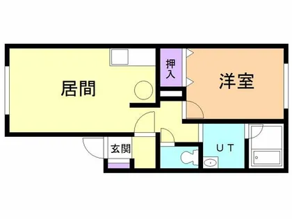 メゾンビエンド【2階】の間取り