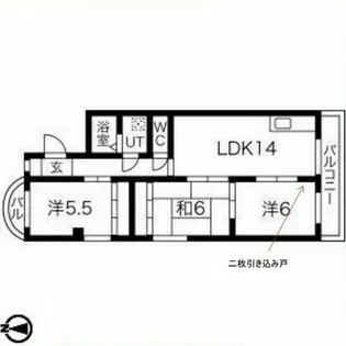 第2宝照ハイツ【4階】の間取り