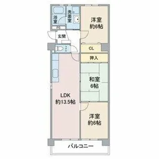 バトー・プレジール【1階】の間取り