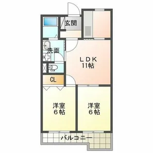 マインドパレス須磨浦【1階】の間取り