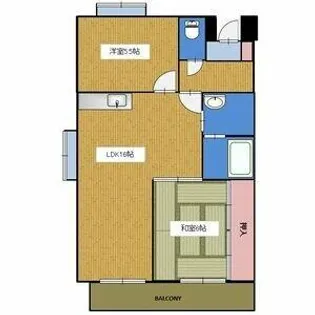 エステート19【3階】の間取り