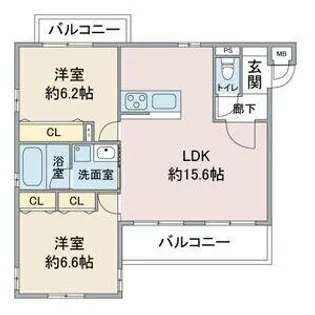 respect【2階】の間取り