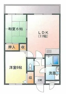 レジデンス一栄【203号室】の間取り