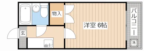 エスポワール彦根【201号室】の間取り