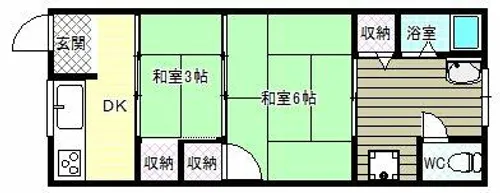 塚本ハイツ【2階】の間取り
