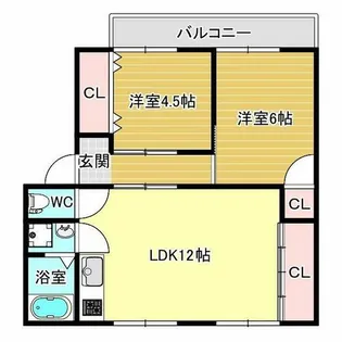 ECP高鷲【2階】の間取り