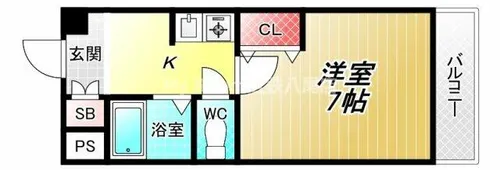 SANT LALUZ KITAHONMACHI【3階】の間取り