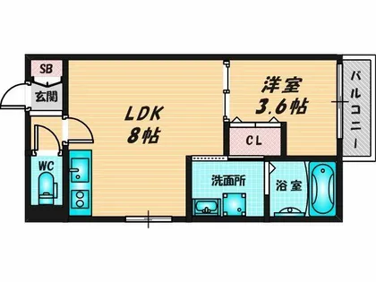 D porta Alegria【2階】の間取り