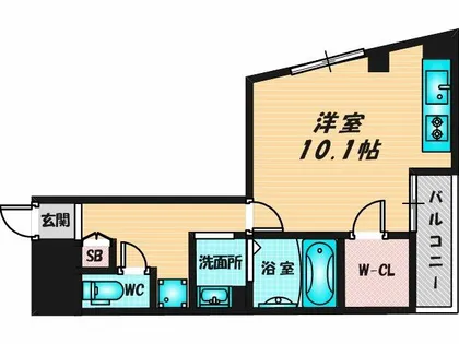 M’プラザ布施弐番館【10階】の間取り