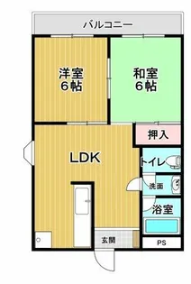 リバティハイツ【3階】の間取り