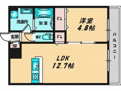 アムールラック【2階】の間取り
