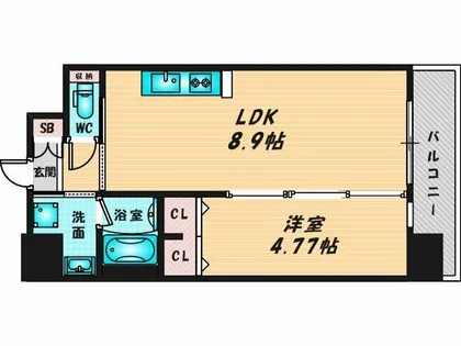 プレジオ布施ASIAN【5階】の間取り