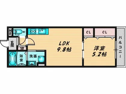 セレニティ松原【3階】の間取り