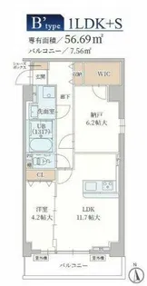 Le Mob i 天神橋【6階】の間取り