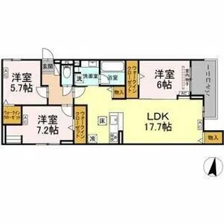 Century Grove 守山【205号室】の間取り