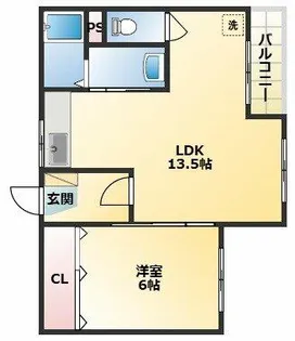 マンション山下【4階】の間取り
