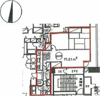 錦パークビル【22階】の間取り