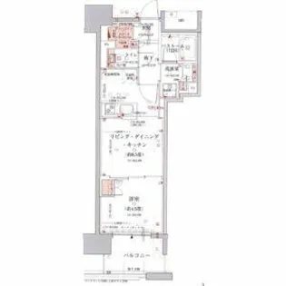 オープンレジデンシア名駅南グランアート【6階】の間取り