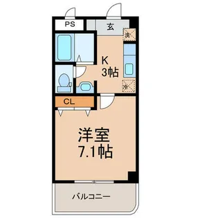 リバーサイド21(常普請)【1階】の間取り