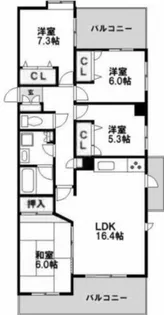 フリーリー守恒【2階】の間取り