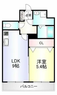 FORTUNATE砂津【305号室】の間取り
