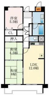 大阪府和泉市伏屋町3丁目【マンション】の間取り