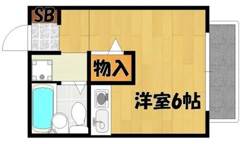 パレス苫編1番館【101号室】の間取り