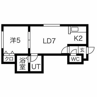 サンテラスクィーン【3階】の間取り