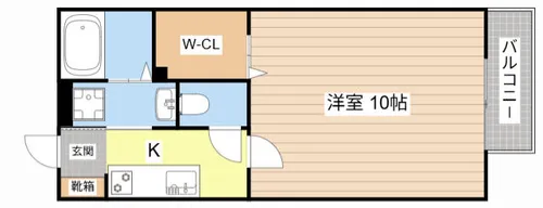 アーバンプロムナードⅡ【A203号室】の間取り